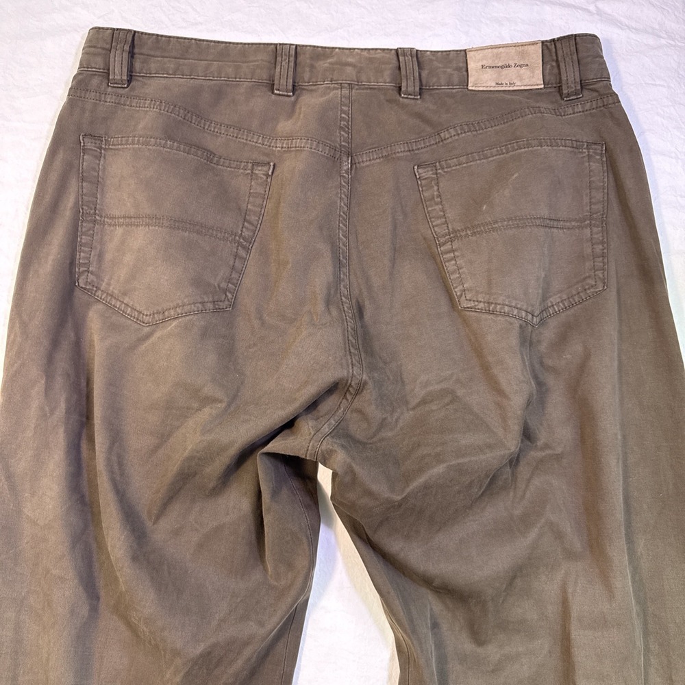 Ermenegildo Zegna jeans mens 36 brown straight wider leg - Picture 6 of 7